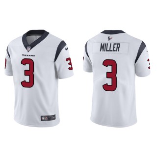 Men's Houston Texans Anthony Miller #3 White Vapor Limited Jersey