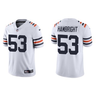 Men's Chicago Bears Arlington Hambright #53 White Classic Limited Jersey