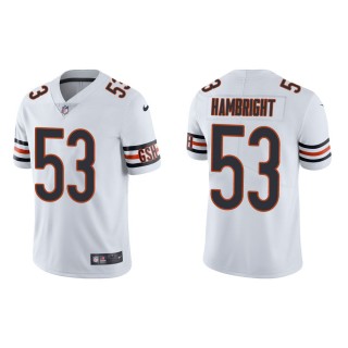 Men's Chicago Bears Arlington Hambright #53 White Vapor Limited Jersey