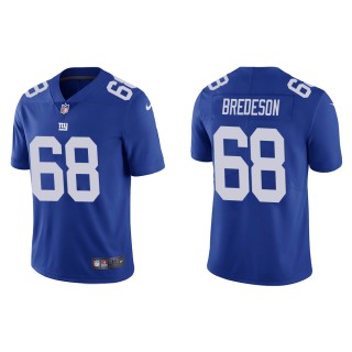 Men's New York Giants Ben Bredeson #68 Blue Vapor Limited Jersey