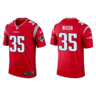 Men's New England Patriots Ben Mason #35 Red Inverted Legend Jersey