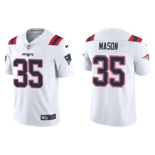 Men's New England Patriots Ben Mason #35 White Vapor Limited Jersey