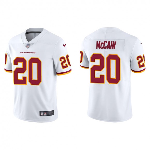 Men's Washington Football Team Bobby McCain #20 White Vapor Limited Jersey