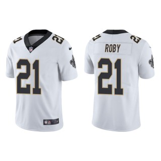 Men's New Orleans Saints Bradley Roby #21 White Vapor Limited Jersey
