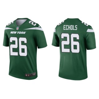 Men's New York Jets Brandin Echols #26 Green Legend Jersey