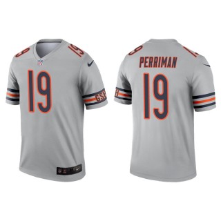 Men's Chicago Bears Breshad Perriman #19 Silver Inverted Legend Jersey