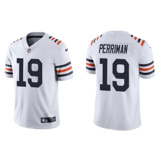 Men's Chicago Bears Breshad Perriman #19 White Classic Limited Jersey