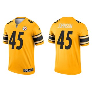 Men's Pittsburgh Steelers Buddy Johnson #45 Gold 2021 Inverted Legend Jersey