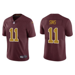 Men's Washington Football Team Cam Sims #11 Burgundy Alternate Vapor Limited Jersey