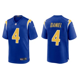 Men's Los Angeles Chargers Chase Daniel #4 Royal 2nd Alternate Game Jersey