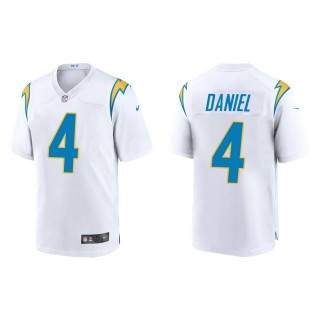 Men's Los Angeles Chargers Chase Daniel #4 White Game Jersey