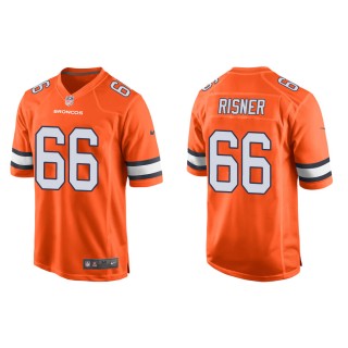Men's Denver Broncos Dalton Risner #66 Orange Alternate Game Jersey