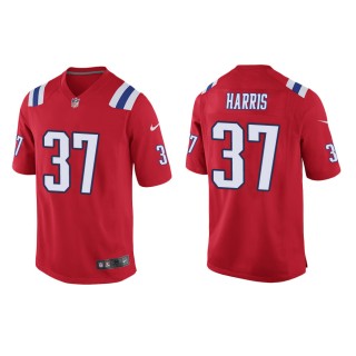 Men's New England Patriots Damien Harris #37 Red Alternate Game Jersey
