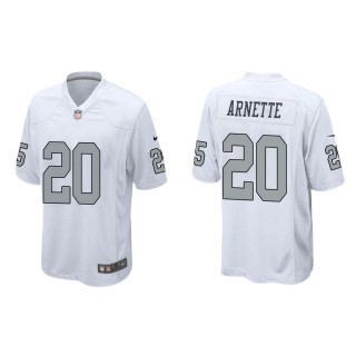 Men's Las Vegas Raiders Damon Arnette #20 White Alternate Game Jersey