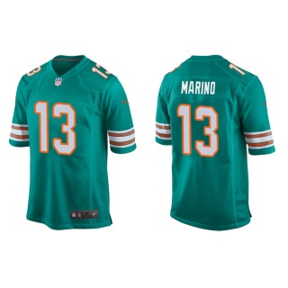 Men's Miami Dolphins Dan Marino #13 Aqua Alternate Game Jersey