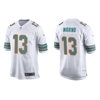 Men's Miami Dolphins Dan Marino #13 White 2nd Alternate Game Jersey