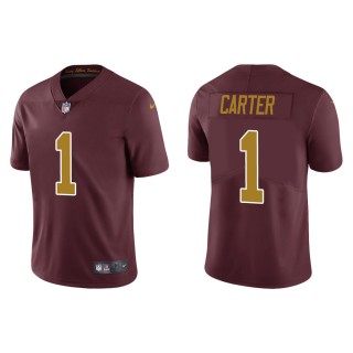 Men's Washington Football Team DeAndre Carter #1 Burgundy Alternate Vapor Limited Jersey