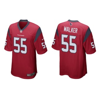 Men's Houston Texans DeMarcus Walker #55 Red Game Jersey