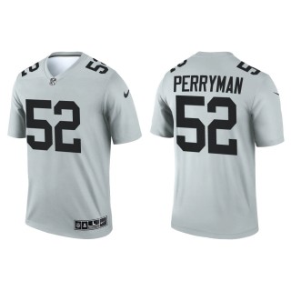 Men's Las Vegas Raiders Denzel Perryman #52 Silver 2021 Inverted Legend Jersey