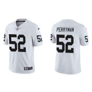 Men's Las Vegas Raiders Denzel Perryman #52 White Vapor Limited Jersey