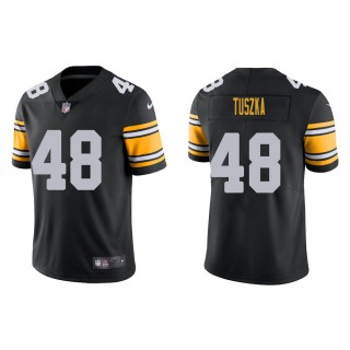 Men's Pittsburgh Steelers Derrek Tuszka #48 Black Alternate Vapor Limited Jersey