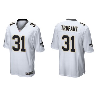 Men's New Orleans Saints Desmond Trufant #31 White Game Jersey