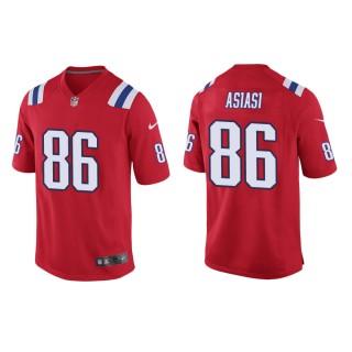 Men's New England Patriots Devin Asiasi #86 Red Alternate Game Jersey
