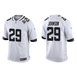 Men's Jacksonville Jaguars Duke Johnson #29 White Game Jersey