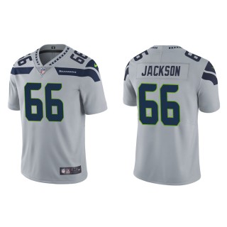 Men's Seattle Seahawks Gabe Jackson #66 Gray Vapor Limited Jersey