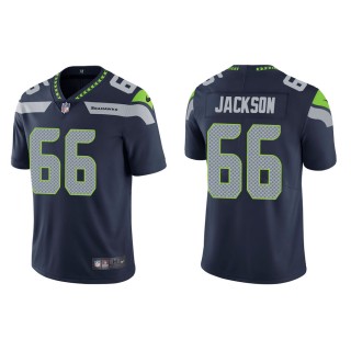 Men's Seattle Seahawks Gabe Jackson #66 Navy Vapor Limited Jersey