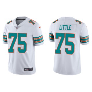 Men's Miami Dolphins Greg Little #75 White Alternate Vapor Limited Jersey