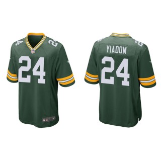 Men's Green Bay Packers Isaac Yiadom #24 Green Game Jersey