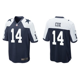 Men's Dallas Cowboys Jabril Cox #14 Navy Alternate Game Jersey