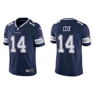 Men's Dallas Cowboys Jabril Cox #14 Navy Vapor Limited Jersey