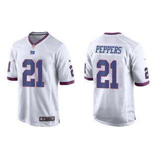 Men's New York Giants Jabrill Peppers #21 White Alternate Game Jersey