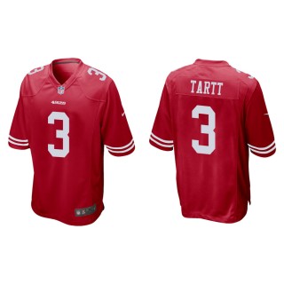 Men's San Francisco 49ers Jaquiski Tartt #3 Scarlet Game Jersey