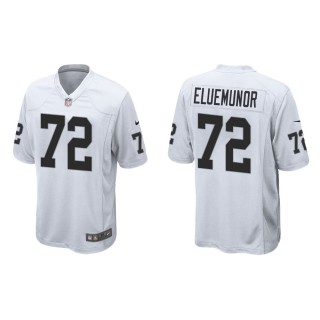 Men's Las Vegas Raiders Jermaine Eluemunor #72 White Game Jersey
