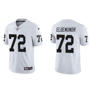 Men's Las Vegas Raiders Jermaine Eluemunor #72 White Vapor Limited Jersey