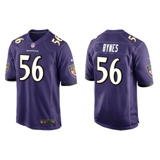 Men's Baltimore Ravens Josh Bynes #56 Purple Game Jersey
