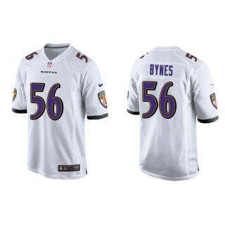Men's Baltimore Ravens Josh Bynes #56 White Game Jersey