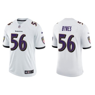 Men's Baltimore Ravens Josh Bynes #56 White Vapor Limited Jersey