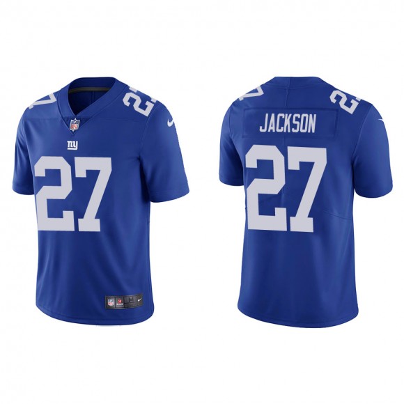 Men's New York Giants Josh Jackson #27 Blue Vapor Limited Jersey