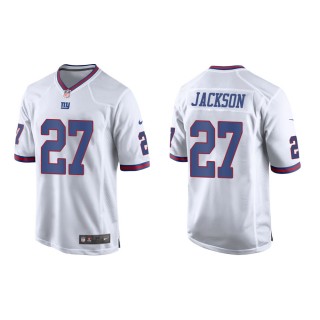Men's New York Giants Josh Jackson #27 White Alternate Game Jersey