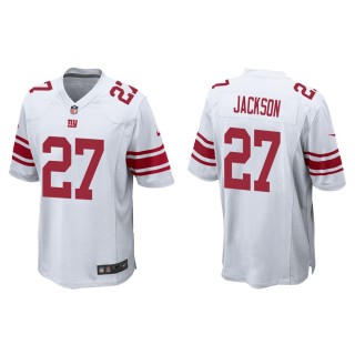 Men's New York Giants Josh Jackson #27 White Game Jersey