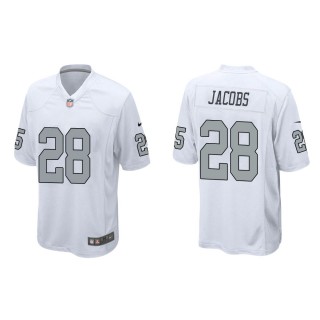 Men's Las Vegas Raiders Josh Jacobs #28 White Alternate Game Jersey