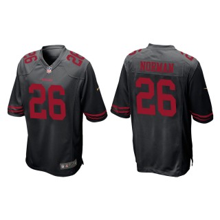 Men's San Francisco 49ers Josh Norman #26 Black Game Jersey
