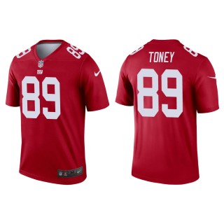 Men's New York Giants Kadarius Toney #89 Red Inverted Legend Jersey