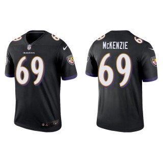 Men's Baltimore Ravens Kahlil McKenzie #69 Black Legend Jersey