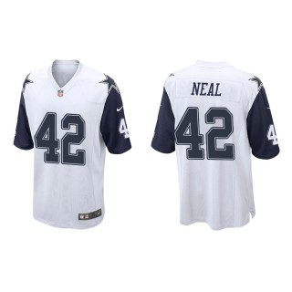 Men's Dallas Cowboys Keanu Neal #42 White Alternate Game Jersey