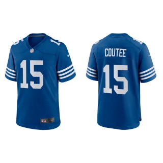 Men's Indianapolis Colts Keke Coutee #15 Royal Alternate Game Jersey